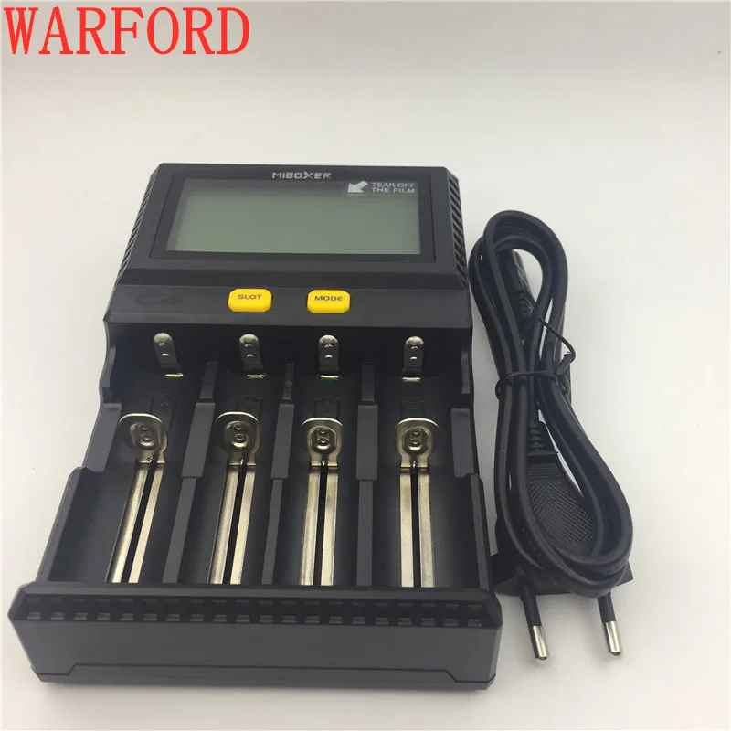Miboxer C4 зарядное устройство для смартфонов 4 ЖК дисплей слоты 10340 10440 AA AAA 14500 18650 26650