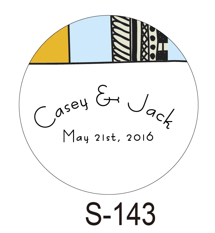 

150pcs/lot personalized candy sticker favor sticker for wedding bride shower wedding party decoration small circle S143