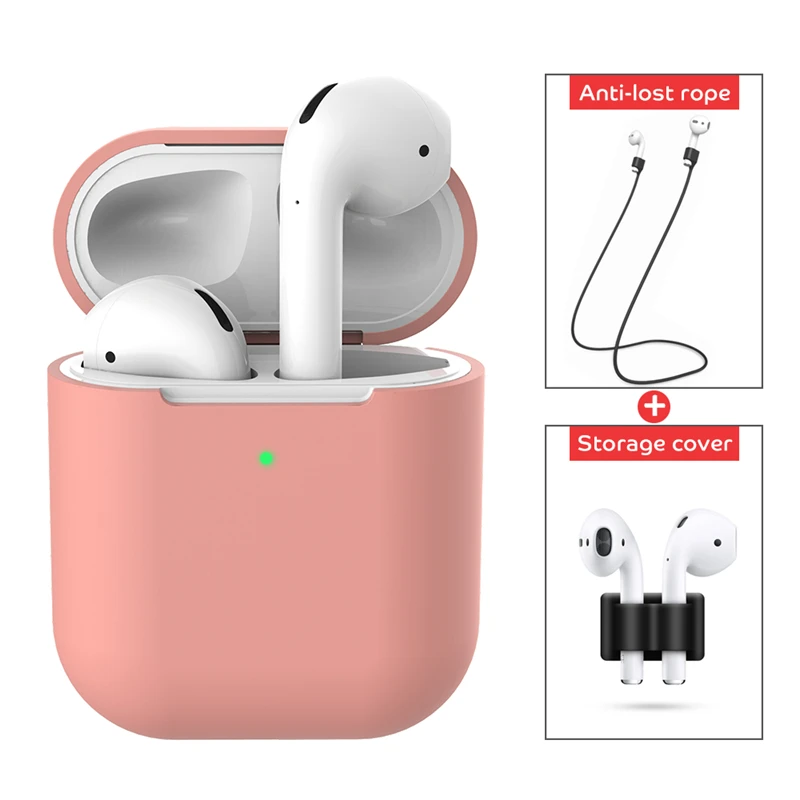 12 Цветной ТПУ чехол для AirPods 2 Силиконовый чехол защитная оболочка покрытие для Apple Airpod 2nd зарядная коробка ударопрочный чехол - Цвет: 12