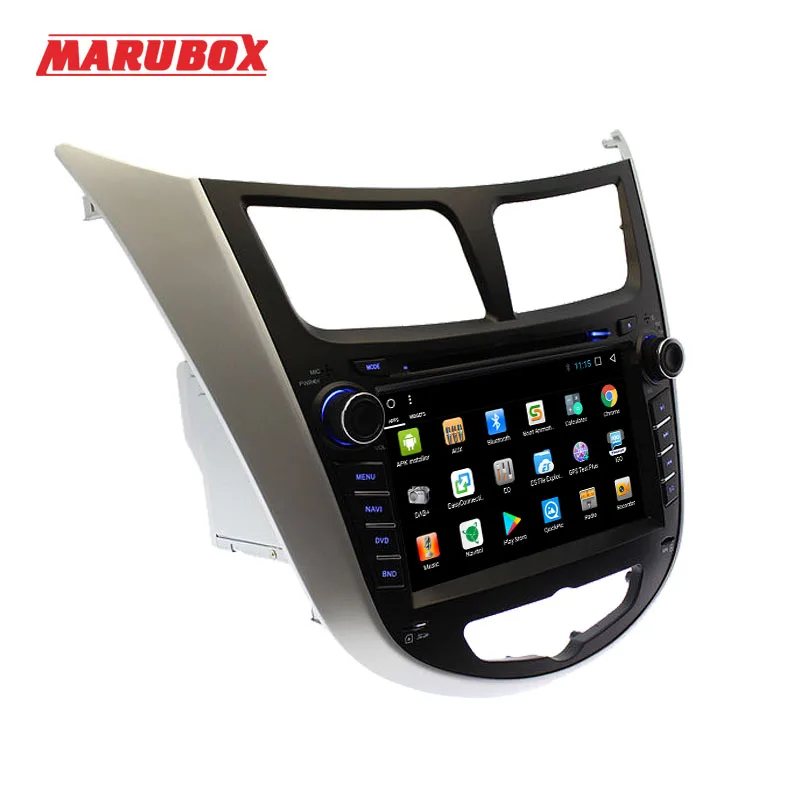 Marubox головное устройство для HYUNDAI Solaris 2012- Verna 2 Din автомагнитола Android 8,1 gps навигация мультимедийный плеер 7A300DT8