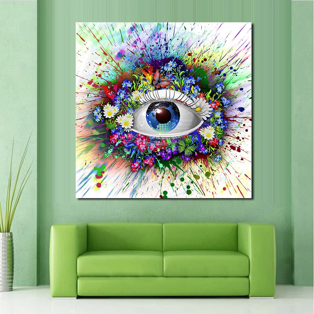 JQHYART цветы к глазам картина маслом настенная живопись холст декоративная для