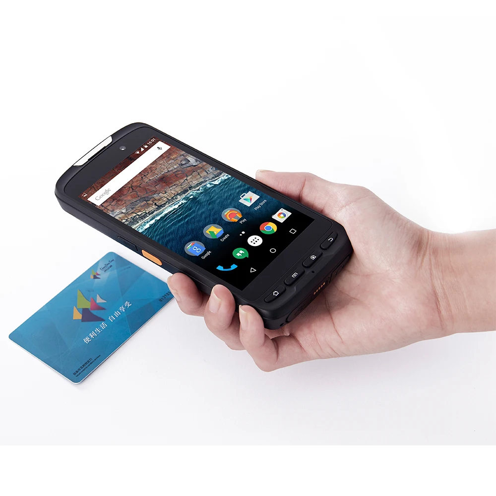 4G сеть IP65 Прочный беспроводной NFC считыватель Ручной 1D сканер штрих кода с