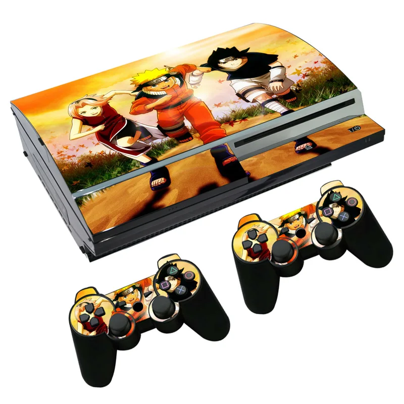 Аниме Наруто кожи Стикеры наклейка для PS3 жира Игровые приставки 3 консоли и контроллеры для PS3 скины Стикеры винил