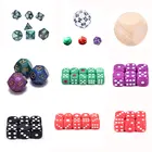 Круглые углы, прозрачные игральные кости, настольные игры, питьевые цифровые игральные кости, игра Gumbling