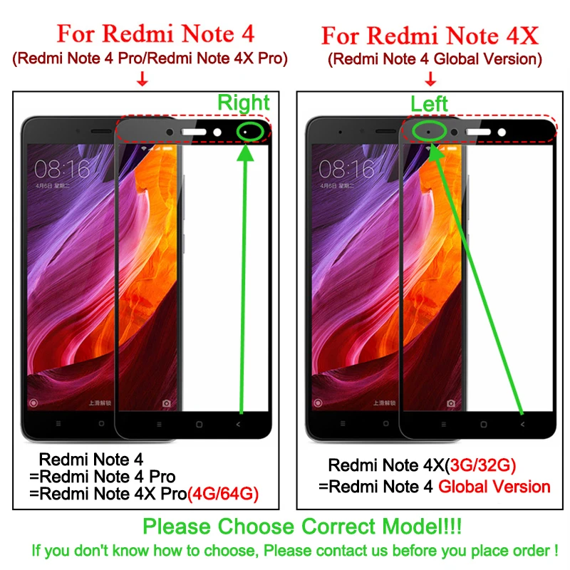 3D 9H Tempered Glass For Xiaomi Redmi Note 4 4X Full Coverage Screen Protector Protective Film | Мобильные телефоны и