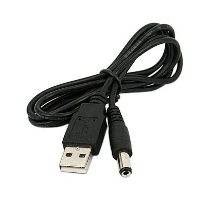 10 шт. Универсальный USB на 5,5 мм/2,1 мм 5 вольт DC баррель Jack кабель питания общий 80 см