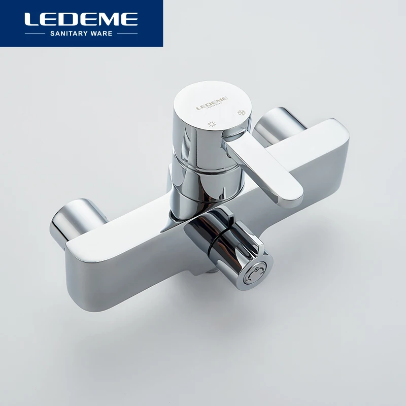 LEDEME Смеситель для ванны с длинным изливом 300 мм. латунь Цвет: хром L2271|tap tap|tap wall