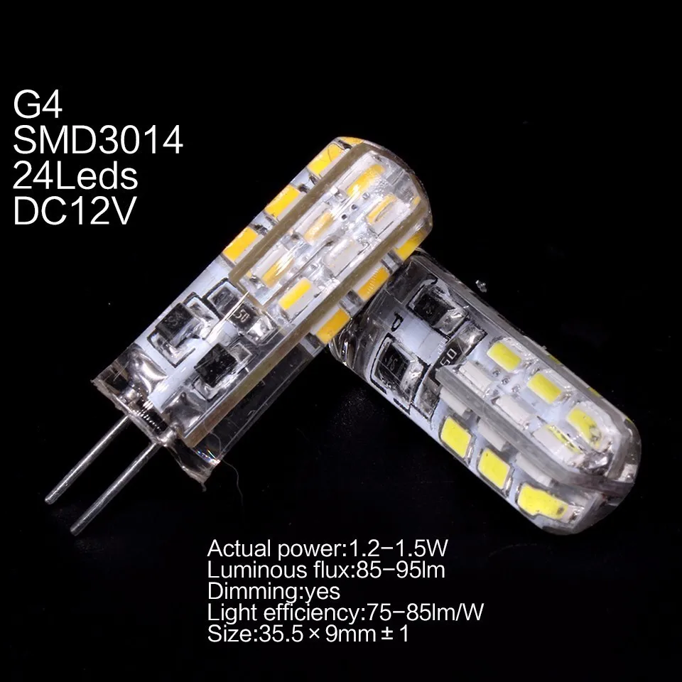LKLTFX кукурузная лампа 360 Угол луча G4 светодиодный ная CE ROHS CCC FCC гостиная SMD 3014 24