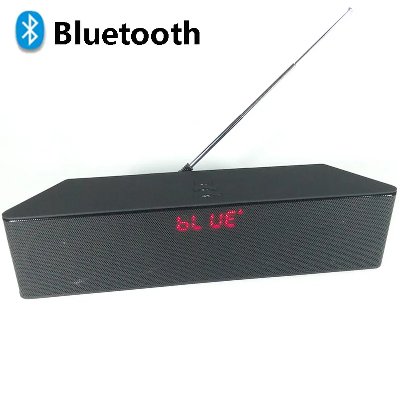 С FM антенной Bluetooth динамик беспроводной портативный стерео сабвуфер USB TF mp3 плеер