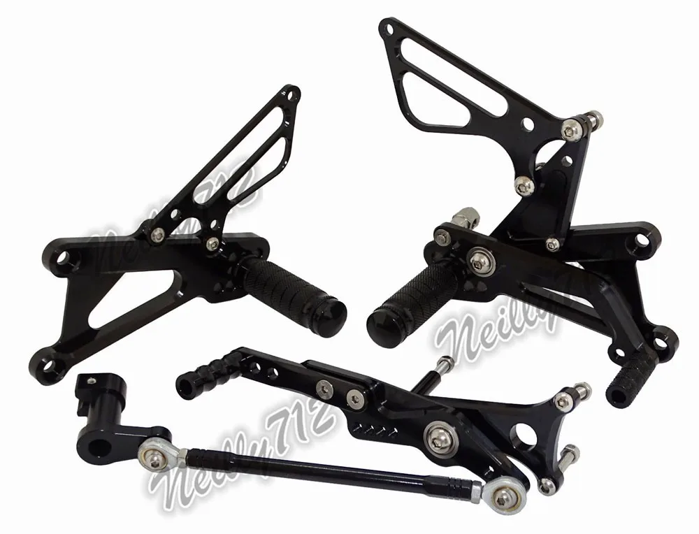 CNC регулируемый Rider Сзади наборы для ухода за кожей Rearset подставка для ног, ухода за кожей ног колышки для Triumph Daytona 675 R 2006 2007 2008 2009 2010 2011 2012