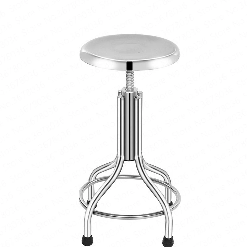 

New European Bar Stainless Steel Screw Lift Bar Chair Home Retro Back Lift High Stool Front Cash Register Bar Chair