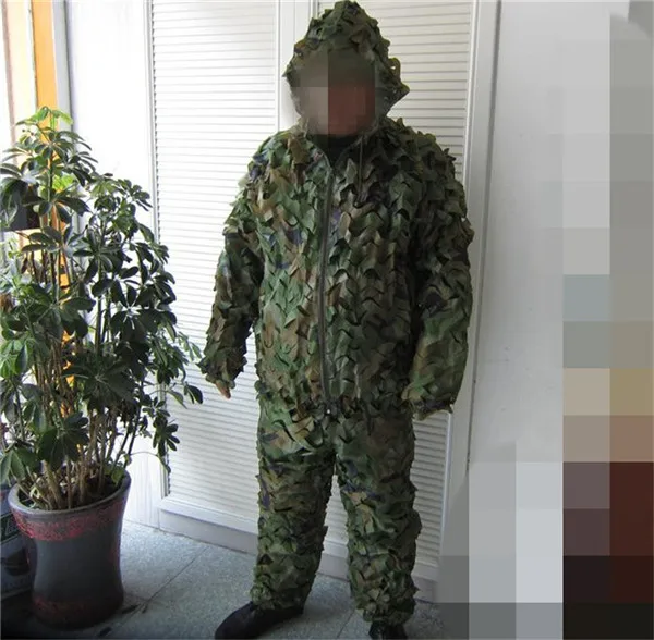 Woodland camouflage Летний светильник, тонкий стиль, бионические маскировочные костюмы для охоты, пейнтбола, страйкбола, кемпинга, военная камуфляжная одежда - Цвет: Woodland camouflage