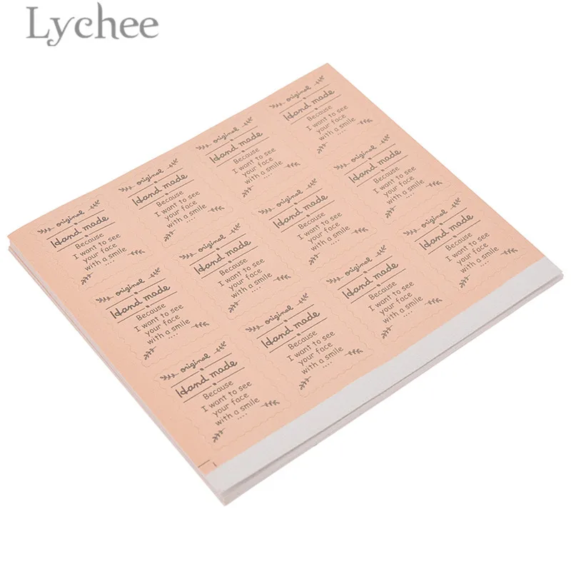 Lychee 120 шт розовые штампы дизайн наклейки s подарок торт средство герметизации упаковки стикер DIY клейкие переводные наклейки поставки