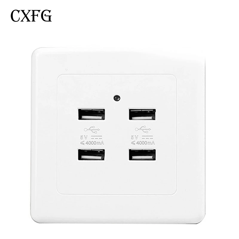 Cxfg 2.1A 5 v dc 36 v/220 V с двумя USB портами стены поп розетка домашний настенный