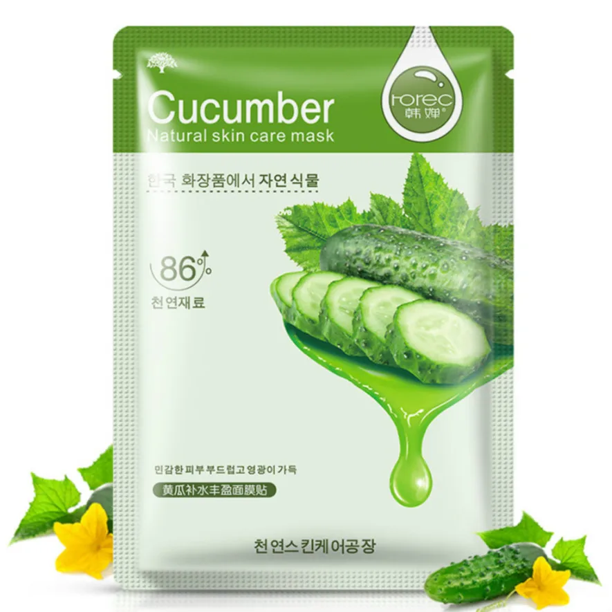 Новинка 2019 увлажняющая маска с экстрактом огурца уход за кожей растительная для