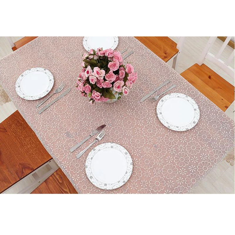 Пасторальный квадратный стол одежда с вышивкой полиэстер скатерть