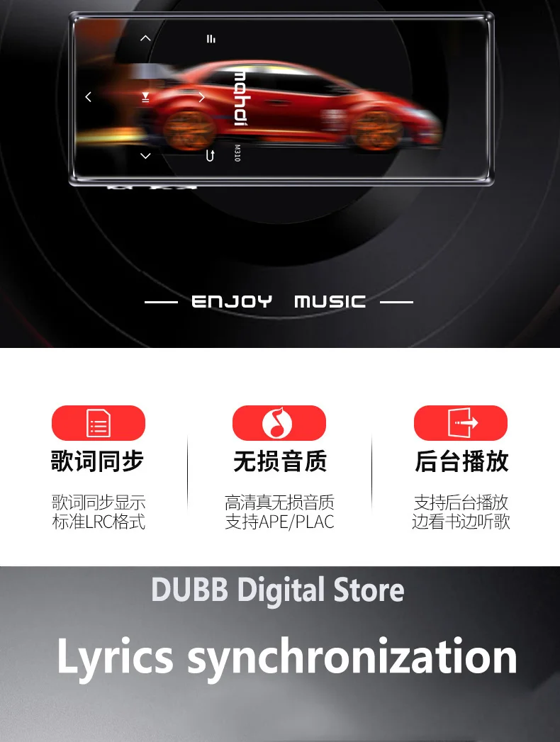 Из Металла MP3 плеер Bluetooth 4,1 Портативный аудиоплеер с Встроенный динамик fm-радио E-Book запись APE Flac спортивный музыкальный плеер