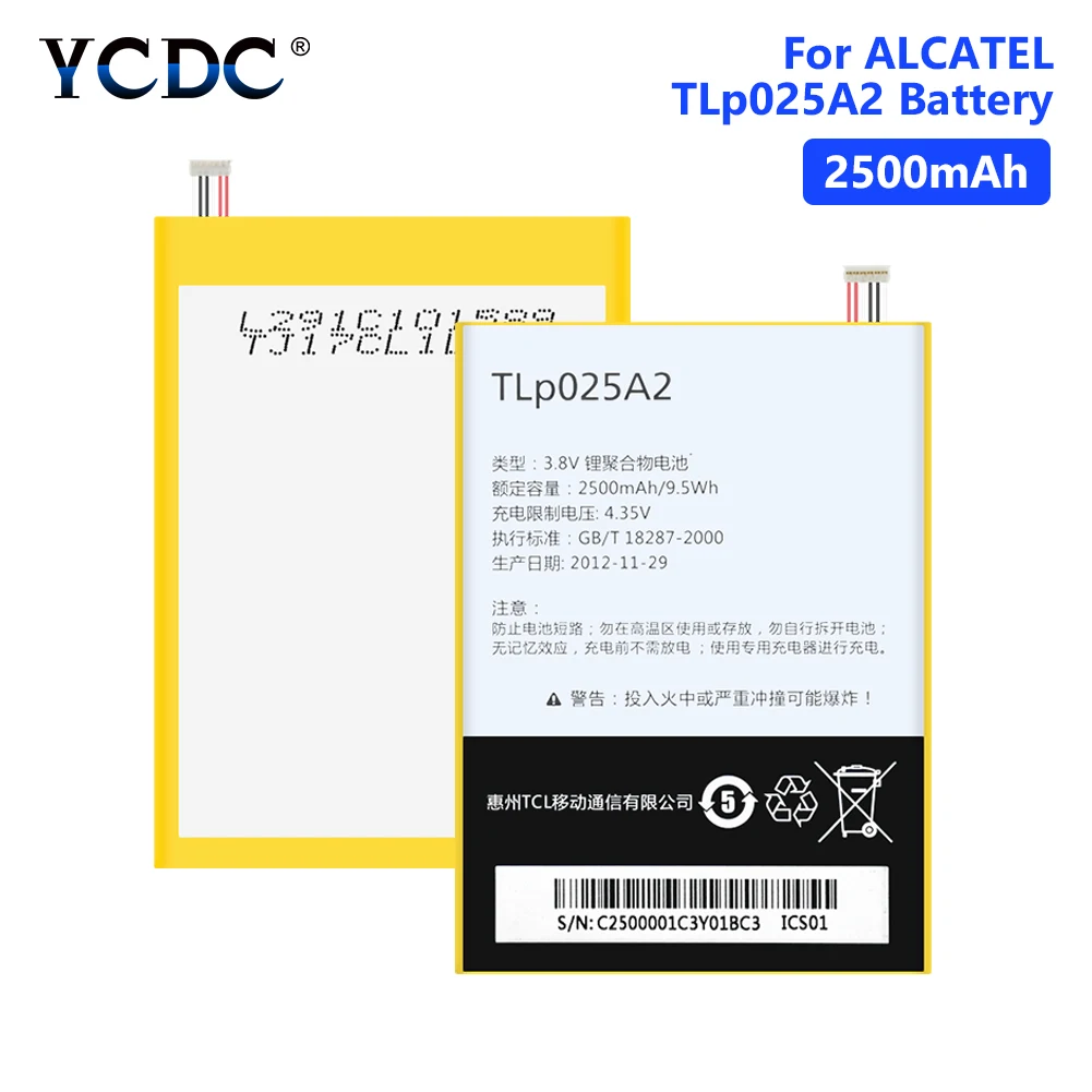 2500 мАч TLp025A2 литий полимерная батарея мобильного телефона для Alcatel One Touch Pop 3 (5 5) OT