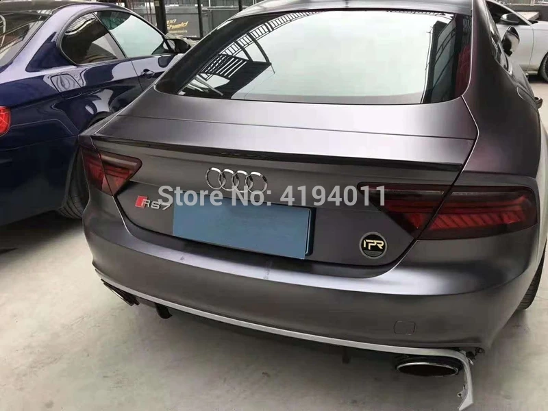Автомобильный задний спойлер из углеродного волокна для Audi A7 RS7 2012 2013