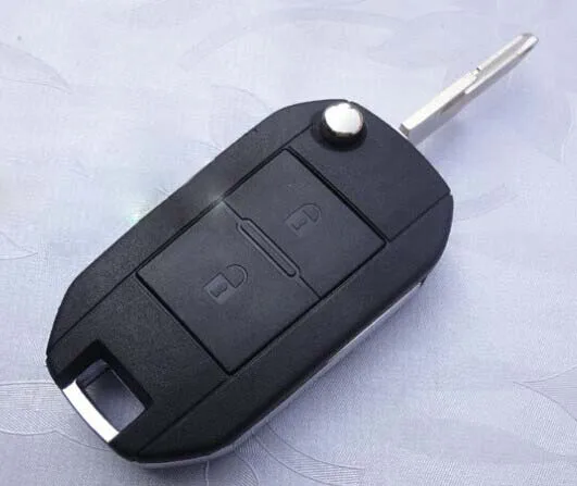 2 кнопки Модифицированный корпус Складной флип дистанционный ключ чехол для PEUGEOT