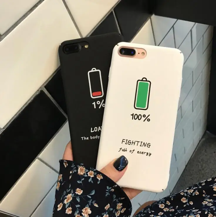 Чехол для iphone 7 8 X 6 чехлы S s чехол XR XS Max Plus симпатичный жесткий с рисунком черный