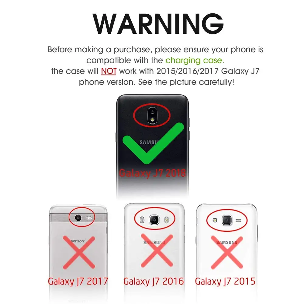 Чехол-аккумулятор для samsung Galaxy J7, 5000 мА/ч, для Galaxy J7, Улучшенный чехол-зарядное устройство для Galaxy J7V, для Galaxy J7 Star, черный
