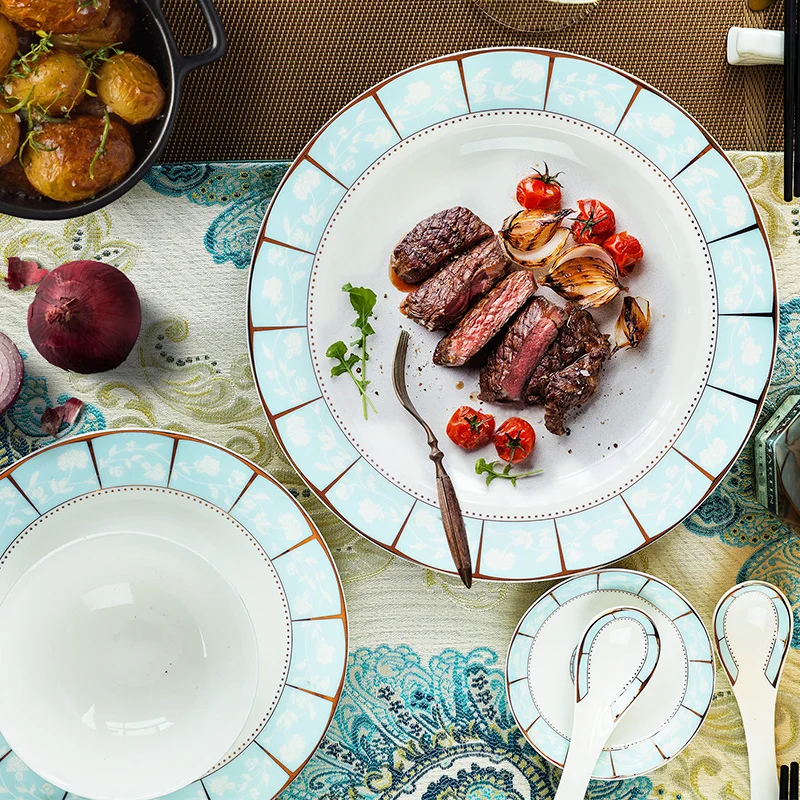 Набор посуды Цзиндэчжэнь керамика фарфоровая миска китайская посуда