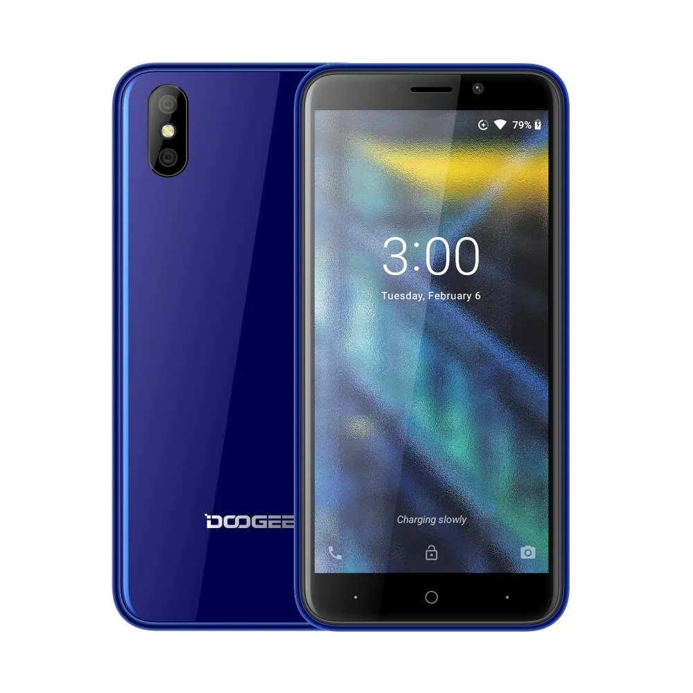 DOOGEE X50 5.0 дюймовый смартфон Android GO с процессором MTK6580 Quad Core 1GB+8GB 5MP Dual Cam 2000mAh GPS 3G по низкой цене.