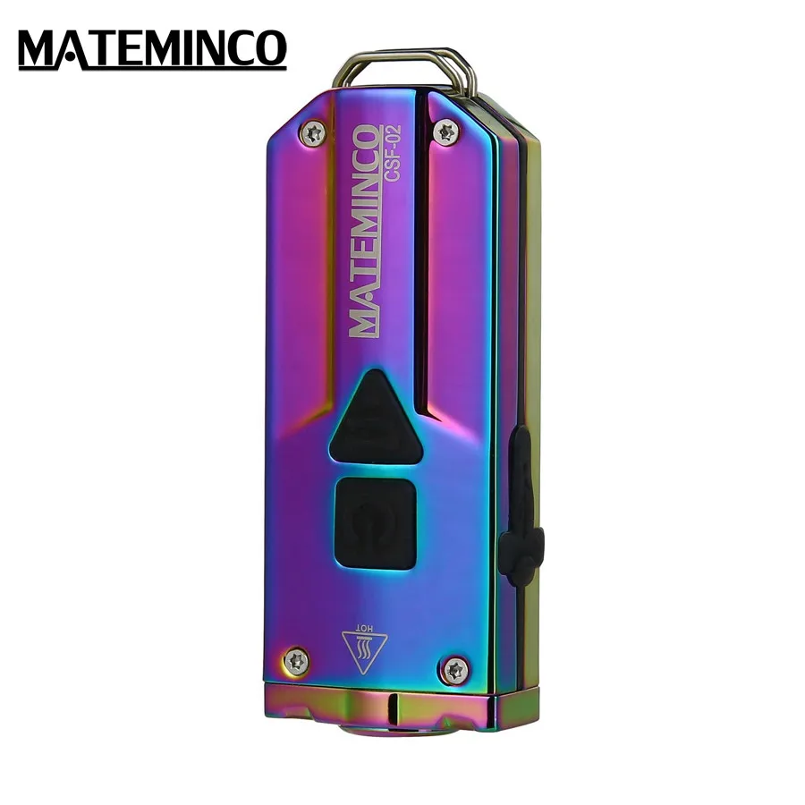 Colorful Mateminco CSF02 мини брелок USB Перезаряжаемый светодиодный фонарик с 365nm УФ светодиодный и красный светодиодный - Испускаемый цвет: Colorful