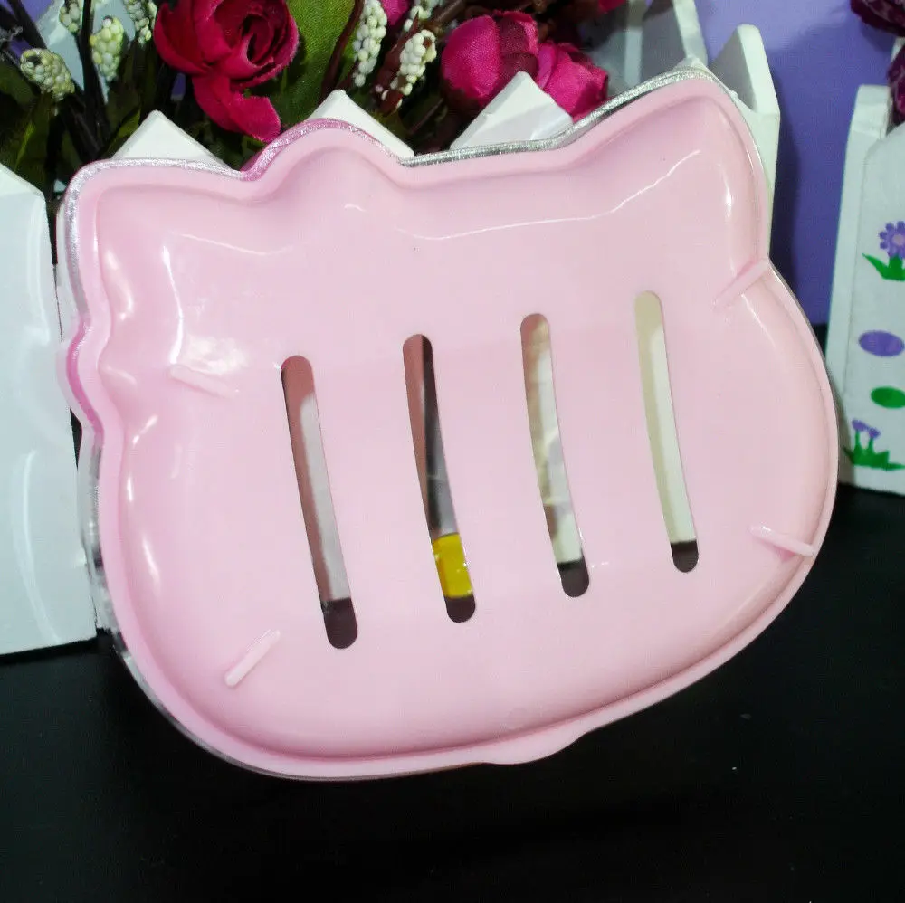 Новый милый держатель для мыла Hello Kitty/Чехол: прозрачный лица с эффектом Kitty | Багаж