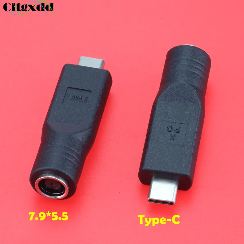 1 шт. USB 3,1 Тип C USB-C гнездовой к DC 4,0*1,7 мм/3,0*1,0/7,4*0,6 5,5*2,5 Мужской разъем адаптера питания 5,5x2,1 type-C