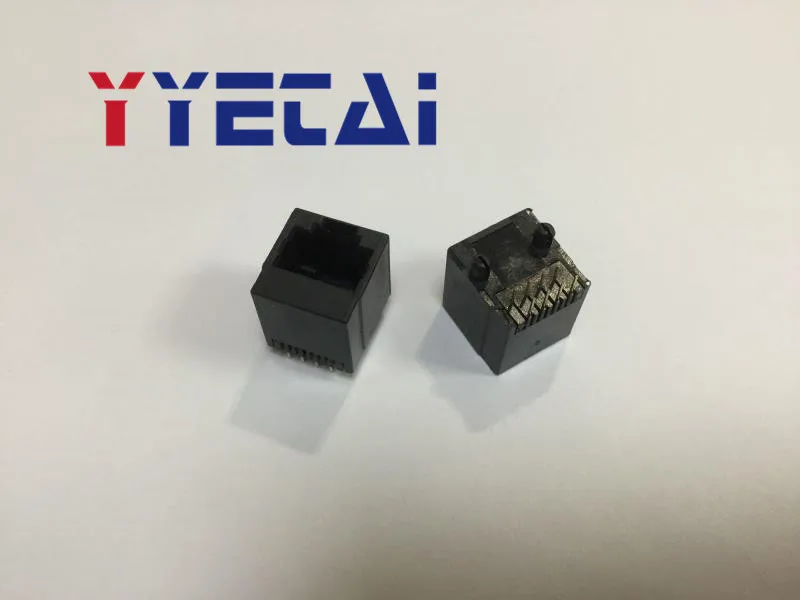 Сетевая розетка RJ45 5224 пластиковая 8P8C 5224-8C пластиковая/180 градусов вертикальная