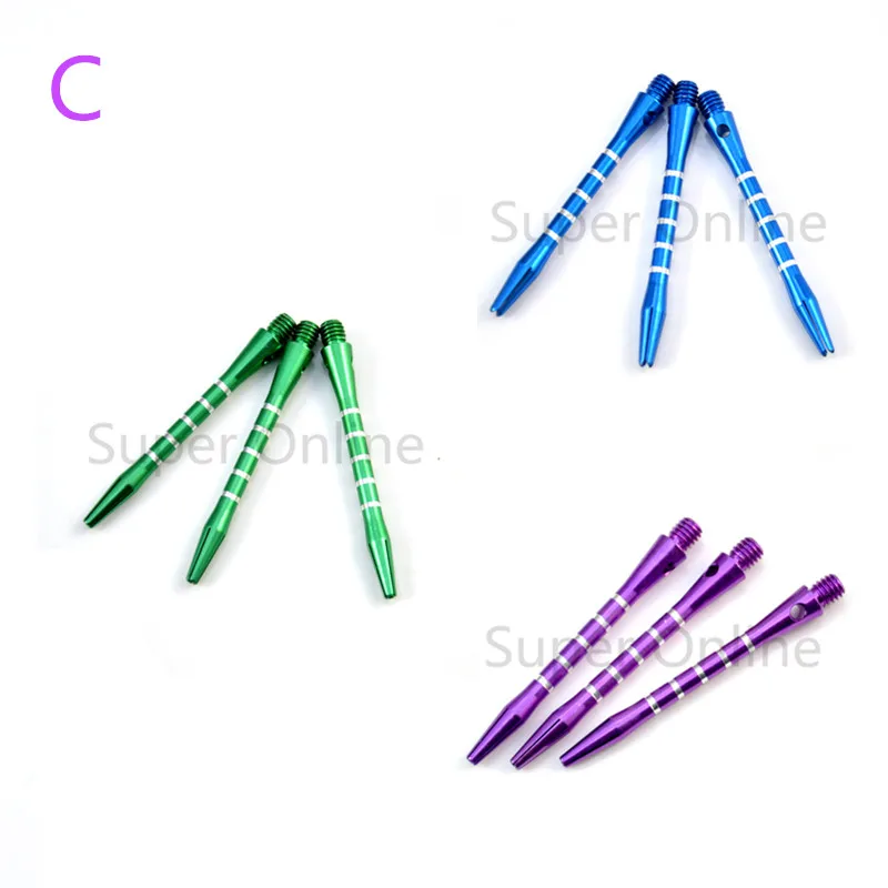 Ourpbeen 9 шт. 3 цвета смешанный алюминиевый Средний Дротика s дротики Harrows Stems