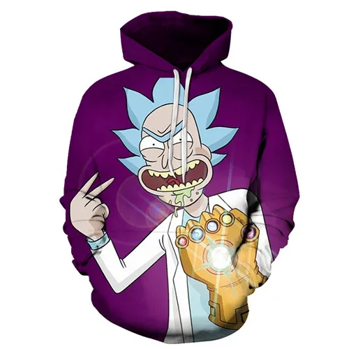 LMS885 Галактическое худи Rick and Morty толстовки с принтом 3D спортивные костюмы для мужчин Толстовка с капюшоном Модный пуловер Прямая поставка ZOOTOPBEAR - Цвет: LMS885