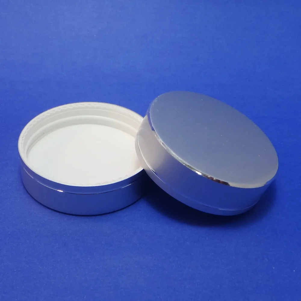 1 шт. 20 мл Матовая серебристая алюминиевая крышка прозрачная косметическая
