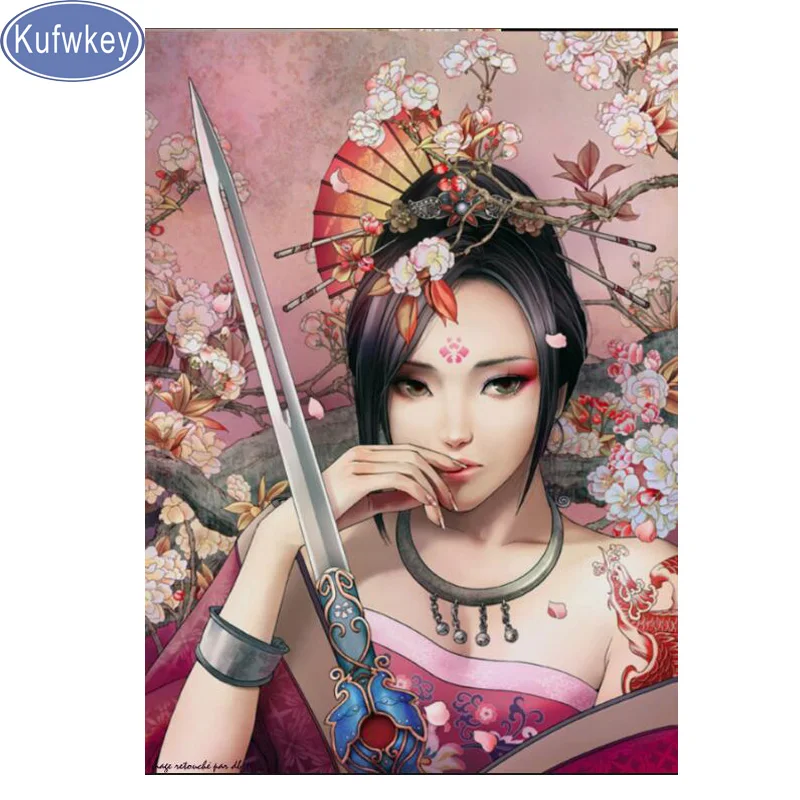 

5d DIY Diamond Embroide"japan Animation game girl"Full square resin Diamond Painting Cross Stitch,Diamond Mosaic,Nordic pictures