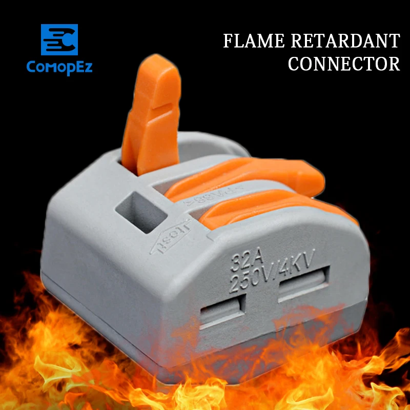 10 шт. 3 контактный универсальный компактный клеммный блок для проводки мини