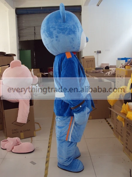 Hot selling 2014 new Adult cute cartoon blue bear mascot fancy dress lovely costumes party | Тематическая одежда и