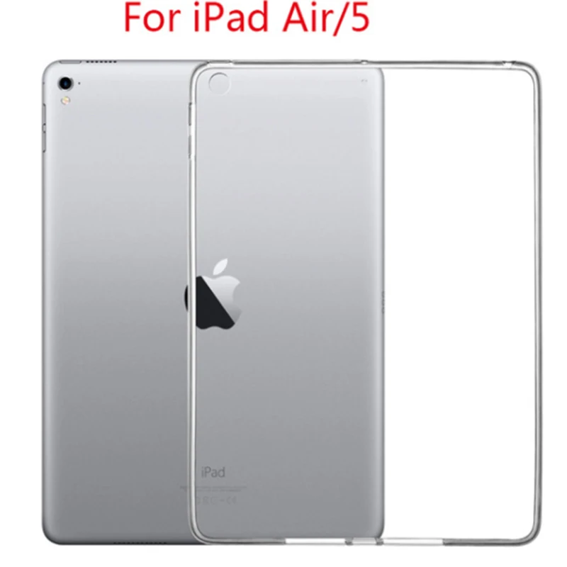 Чехол для iPad, чехол для планшета 6-го поколения для iPad 9,7, Роскошный прозрачный кремний чехол для iPad 9,7