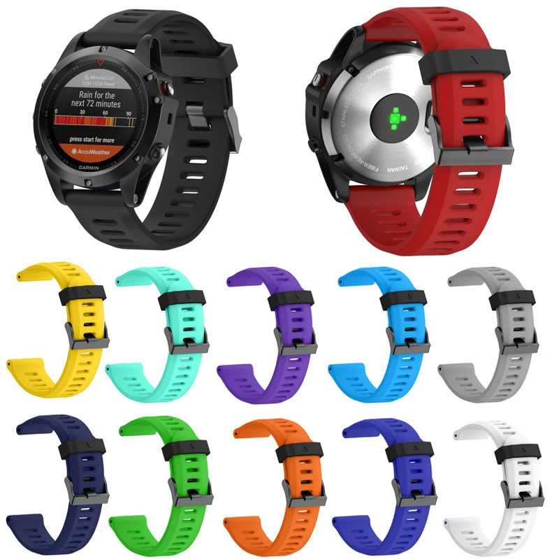 26 мм ширина ремешок-упаковка открытый спортивный силиконовый ремешок для Garmin Fenix 3/Fenix 3HR/Fenix 5X для мужчин и женщин популярный ремешок для часов