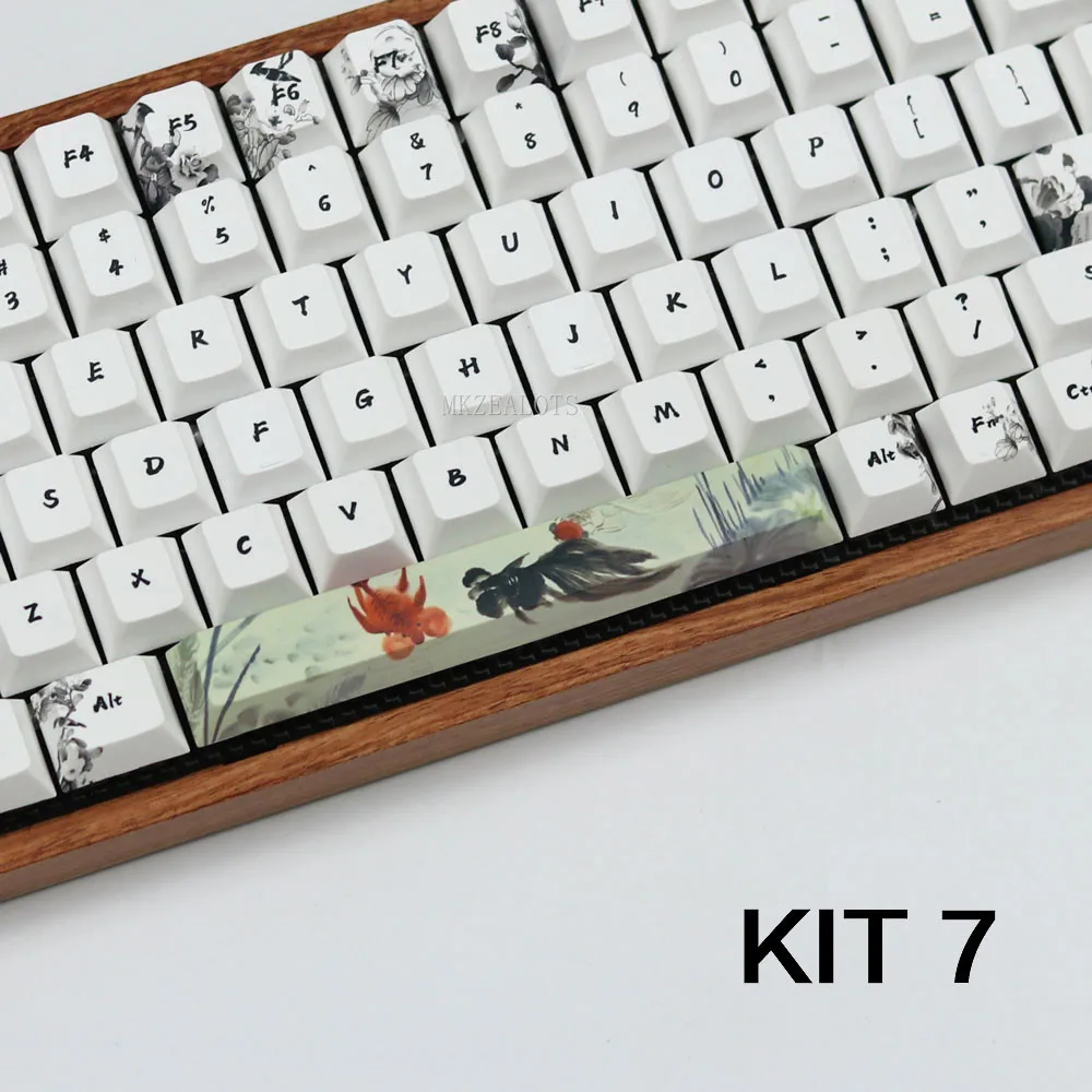 PBT пяти сторон краситель-подкровать пробел 6.25U вишня профиль для механической клавиатуры