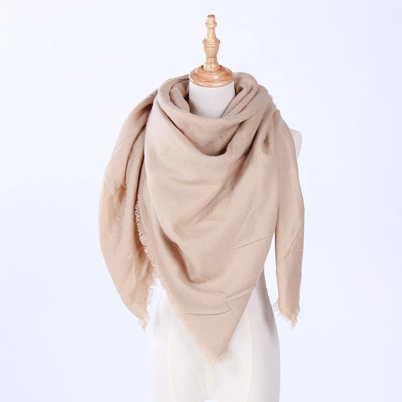 2018 Новый Модный зимний шарф для женщин треугольный теплый шали Женские