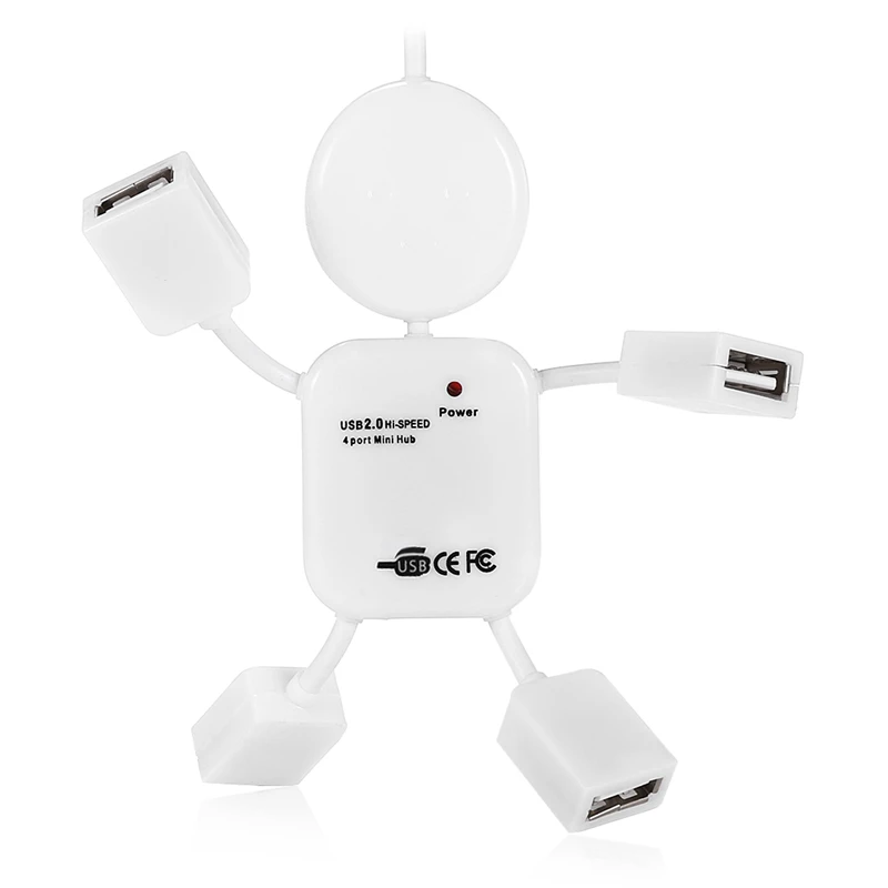 Maikou новый 4 Порты и разъёмы с высоким уровнем Скорость USB 2 0 гуманоид HUB|USB-хабы| |