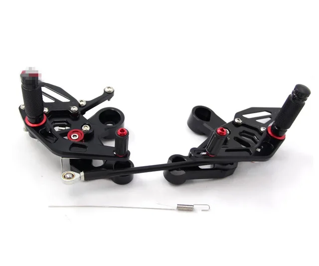 Регулируемые Rearsets ног Peg сзади набор для YAMAHA MT09 FZ09 MT-09 FZ-09 - Цвет: Темно-серый