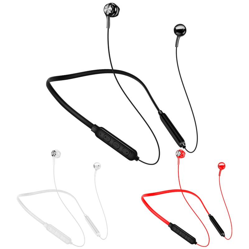 

New Magnetic Bluetooth Earphones Wireless Stereo Sports Headset IPX7 Waterproof Neckband Headphone with Mic for iphone xiaomi GT