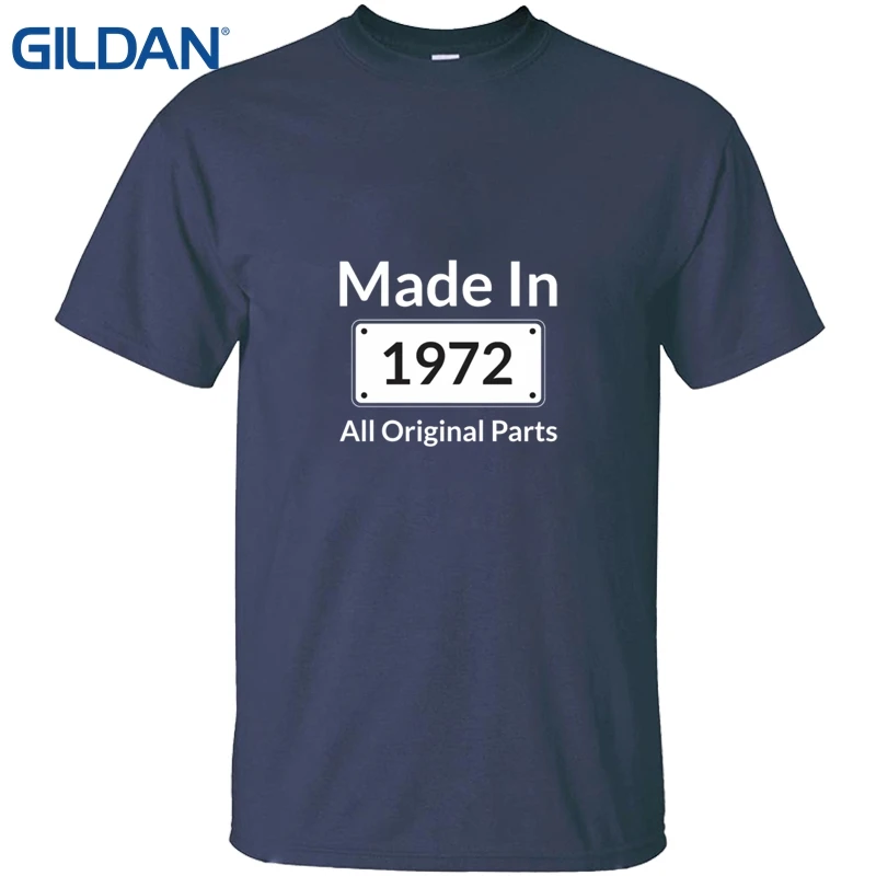 Сделано в 1972 синий Али рубашка Homme Gildan 4xl одежда хлопок короткий рукав хороший для