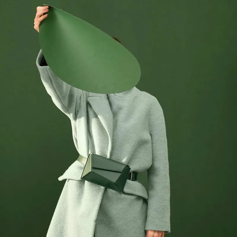 Модный геометрический пояс обернутая сумка женская через плечо небольшая