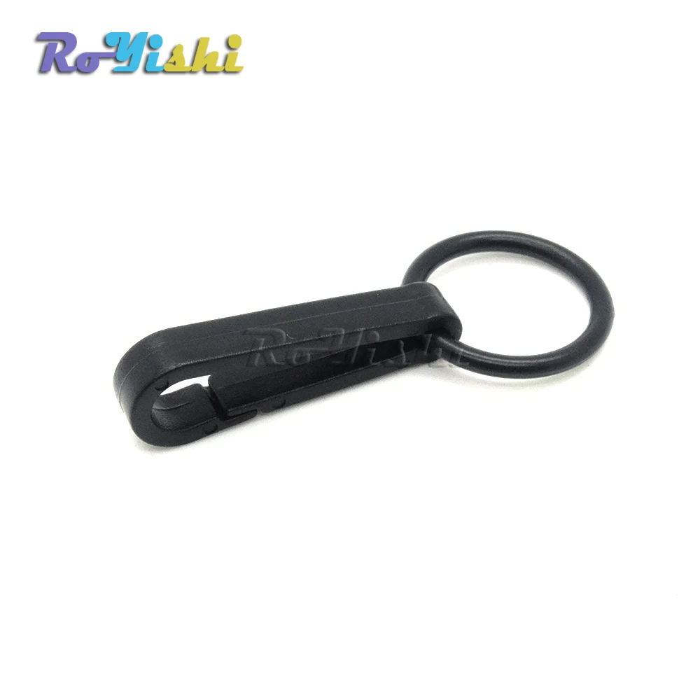 Пластиковые черные пряжки перчатки крюк мини защелкивающийся с О кольцом звено