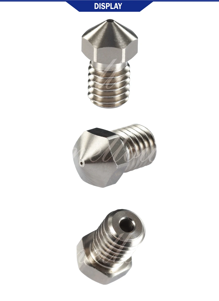 Мягкое медное сопло с NF-v6 покрытием, прочная ручка для 3D-принтера, Hotend сопла для M6 E3d V6 Hotend BLV Mgn Cube