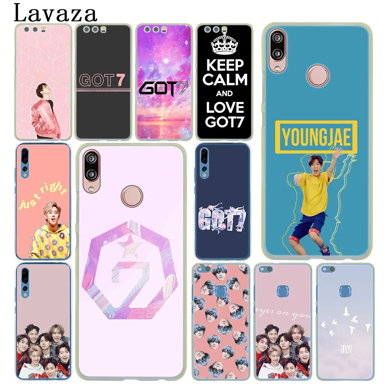 Чехол Lavaza kpop got7 JinYoung Jackson Mark для Huawei Y9 Y7 Prime 2019 2018 Honor 20 8A 8X 8 9 9X 10 Lite 7C 7X 6A 7A